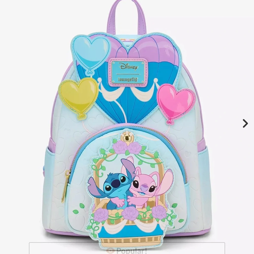 Loungefly Disney Box Lunch Exc Lilo & Stitch- Angel & Stitch Balloon backpack